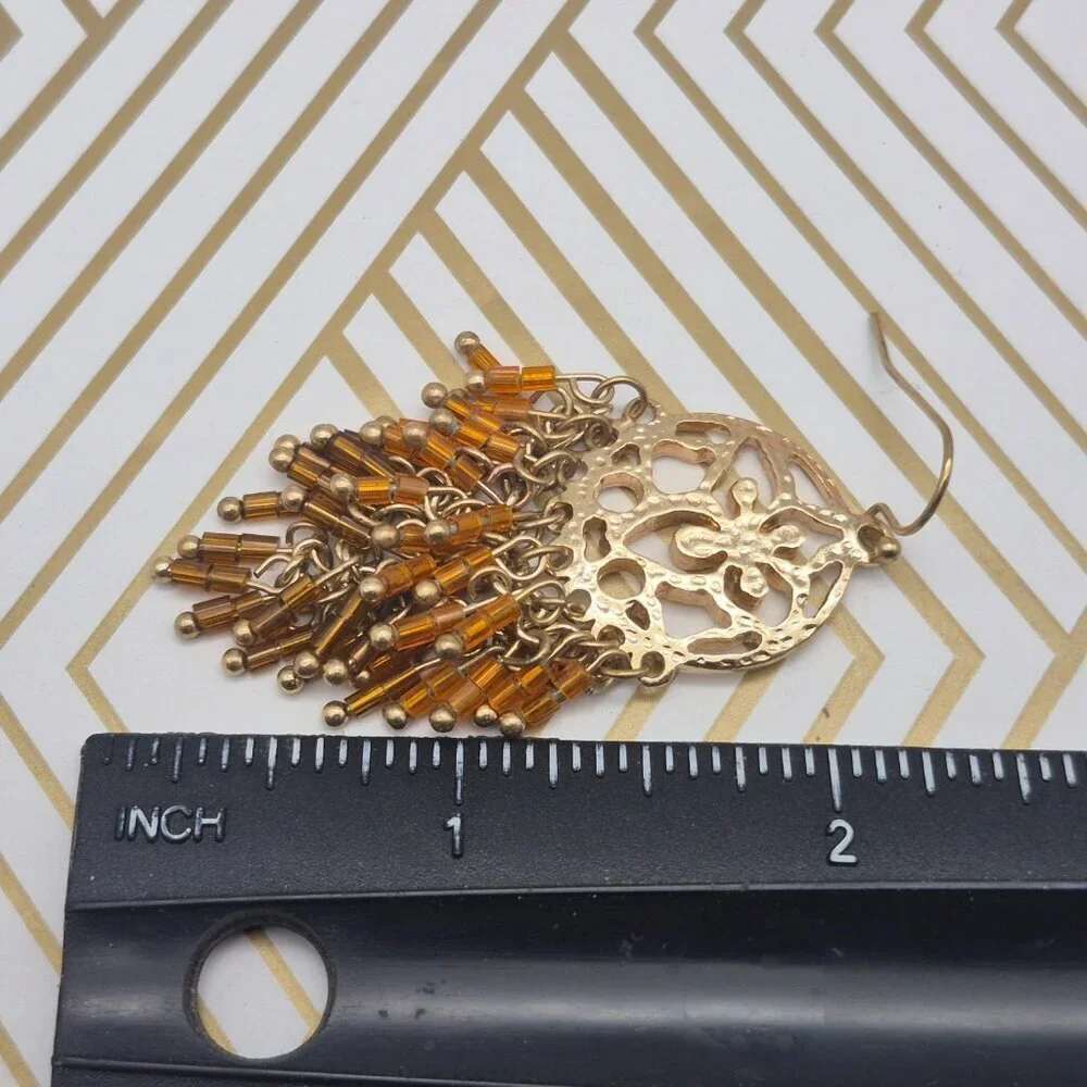 Cute Gold Tone Dangle Bead 3